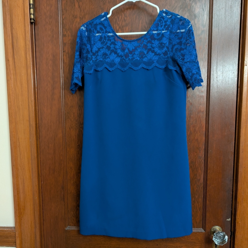 NWT! Badgley Mischka Belle Tia Lace Shift Dress